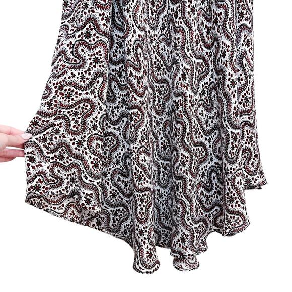 A.L.C. Sandra 100%‎ Silk Cutout Floral Patterned Midi Dress Size 2 - Picture 8 of 16